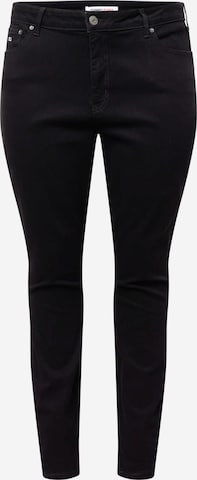 Skinny Jeans 'MELANY' di Tommy Jeans Curve in nero: frontale