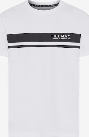 DELMAO Shirt in White: front