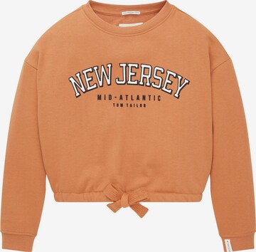 TOM TAILOR Sweatshirt in Orange: front