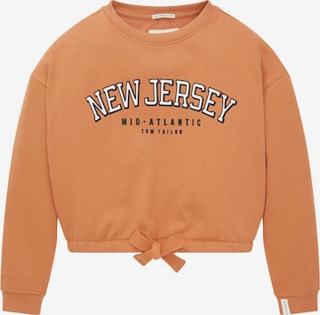 TOM TAILOR Sweatshirt i oransje: forside