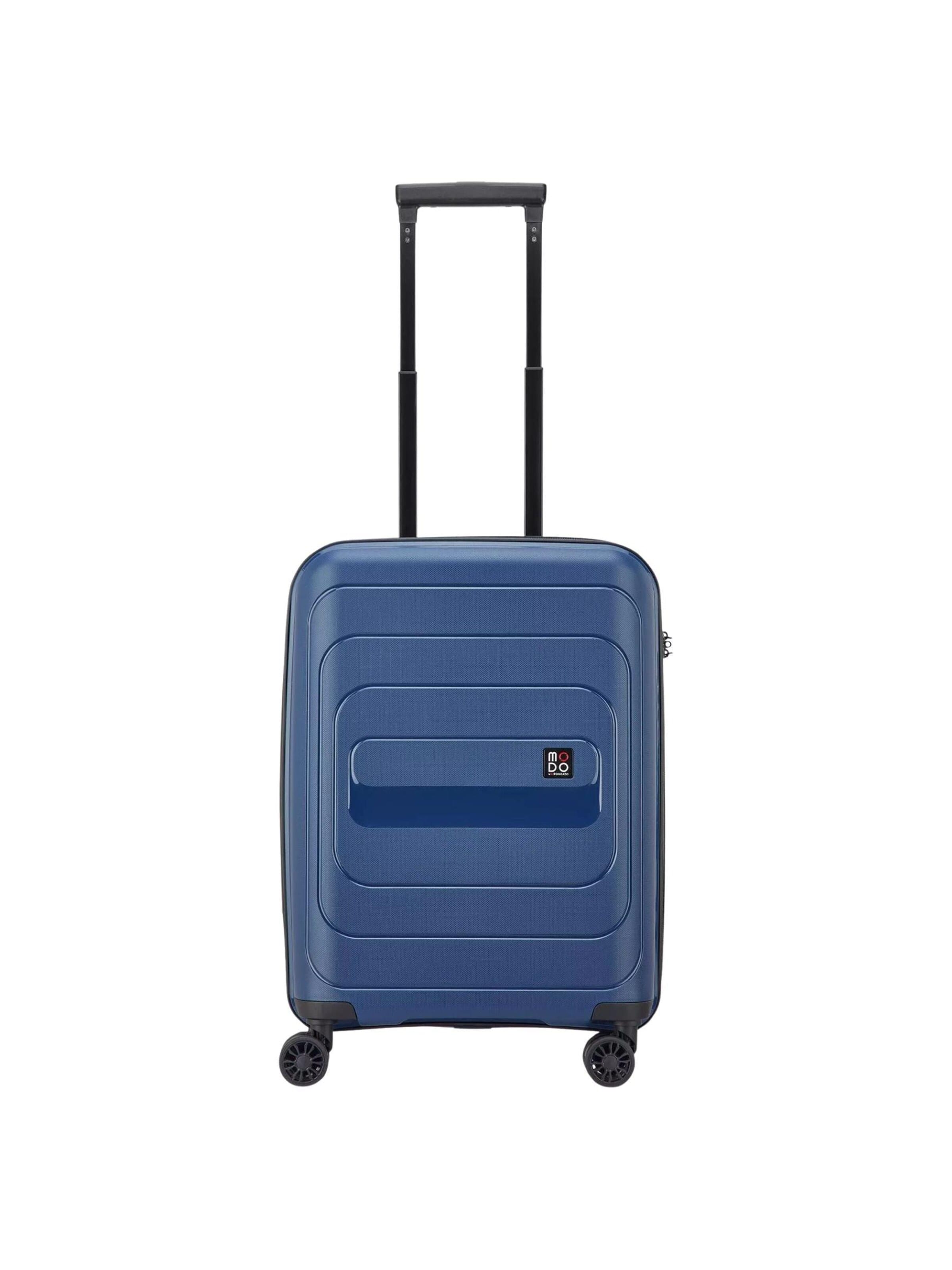 Trolley 'RONCATO TROLLEY CABINA 4R 55/20CM NOXA Valigie e Trolley' di MODO by Roncato in blu: frontale