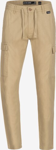 INDICODE JEANS Cargo Pants 'Cagle' in Brown: front