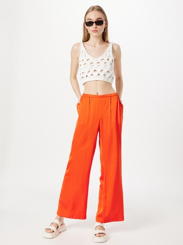 WEEKDAY Wide leg Pants 'Harper' in Orange