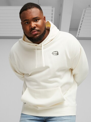 Sweat-shirt 'Downtown' PUMA en blanc : devant