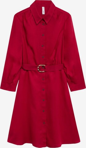 MANGO Shirt Dress 'Cros' in Red: front