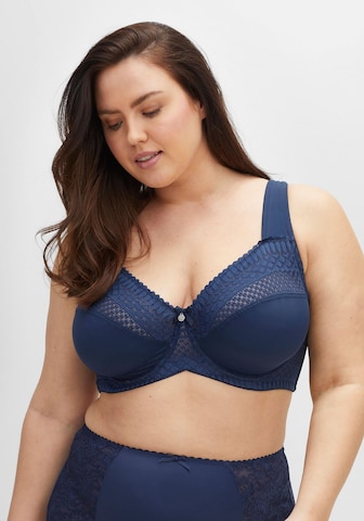 Soutien-gorge minimiseur SHEEGO en bleu : devant