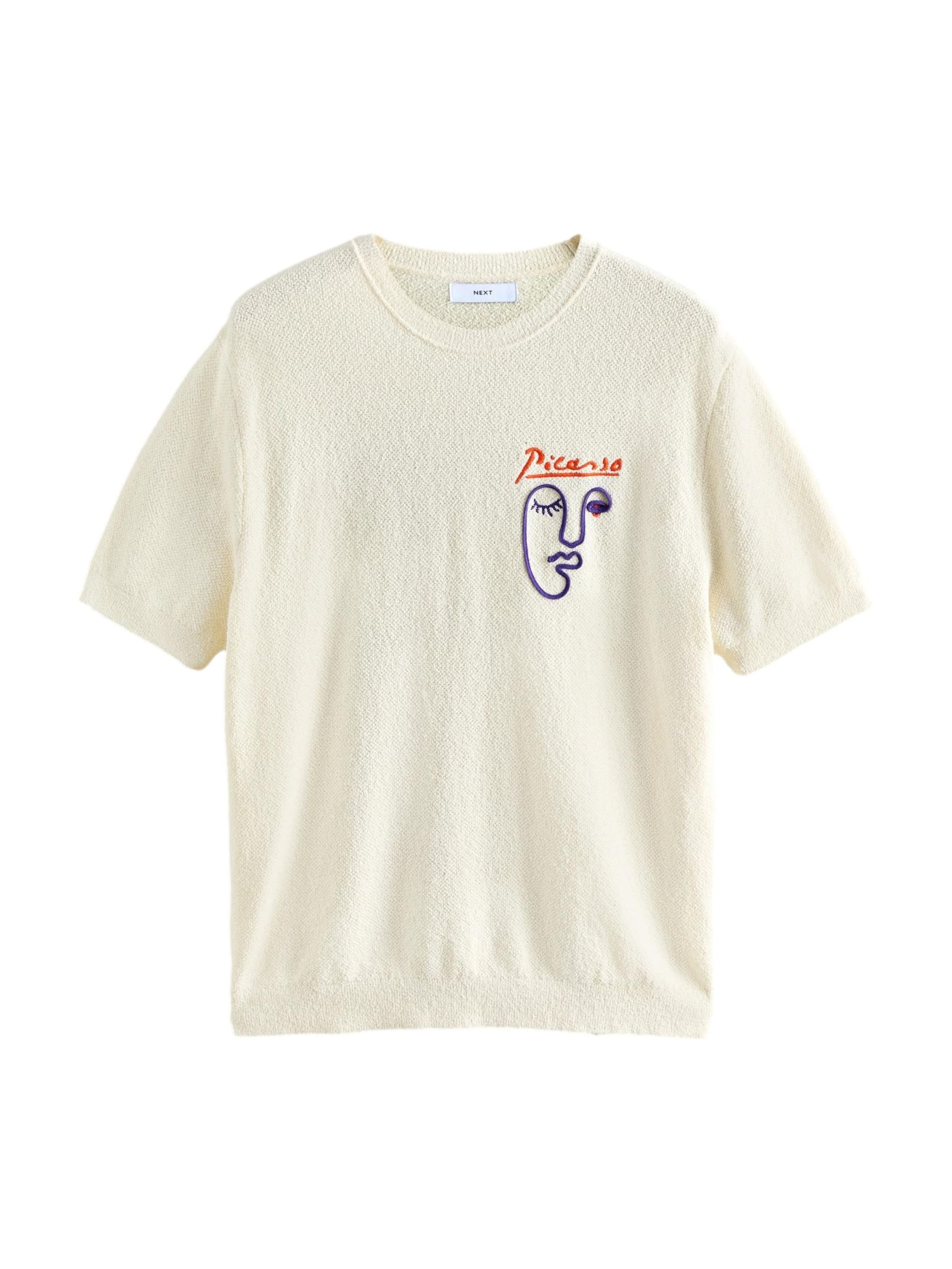 Next Pullover 'Picasso' in Weiß: Vorderseite