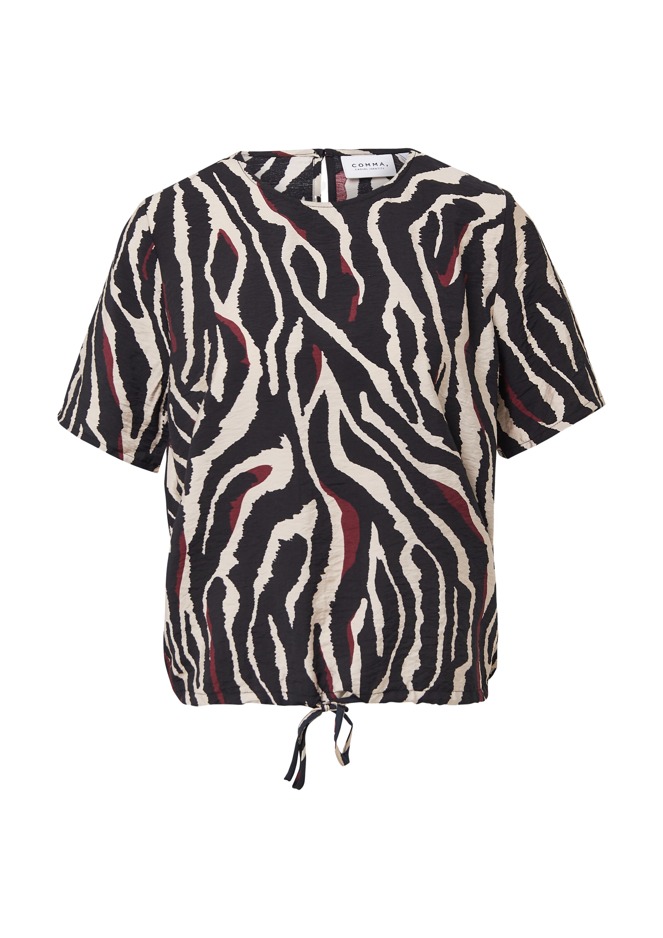 comma casual identity Blouse in Beige: voorkant