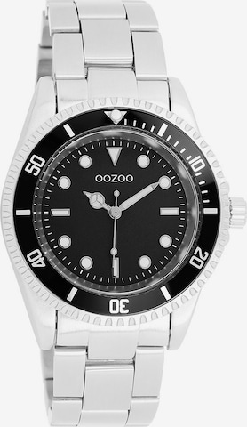 OOZOO Analog Watch in Silver: front