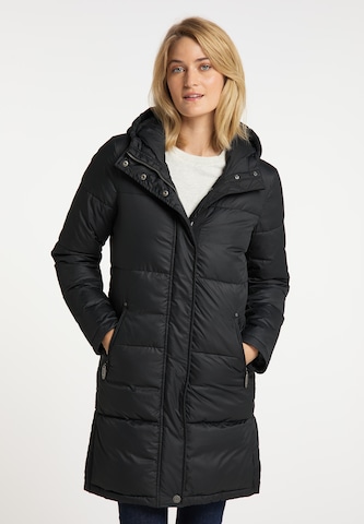 usha BLUE LABEL Winter Coat in Black: front