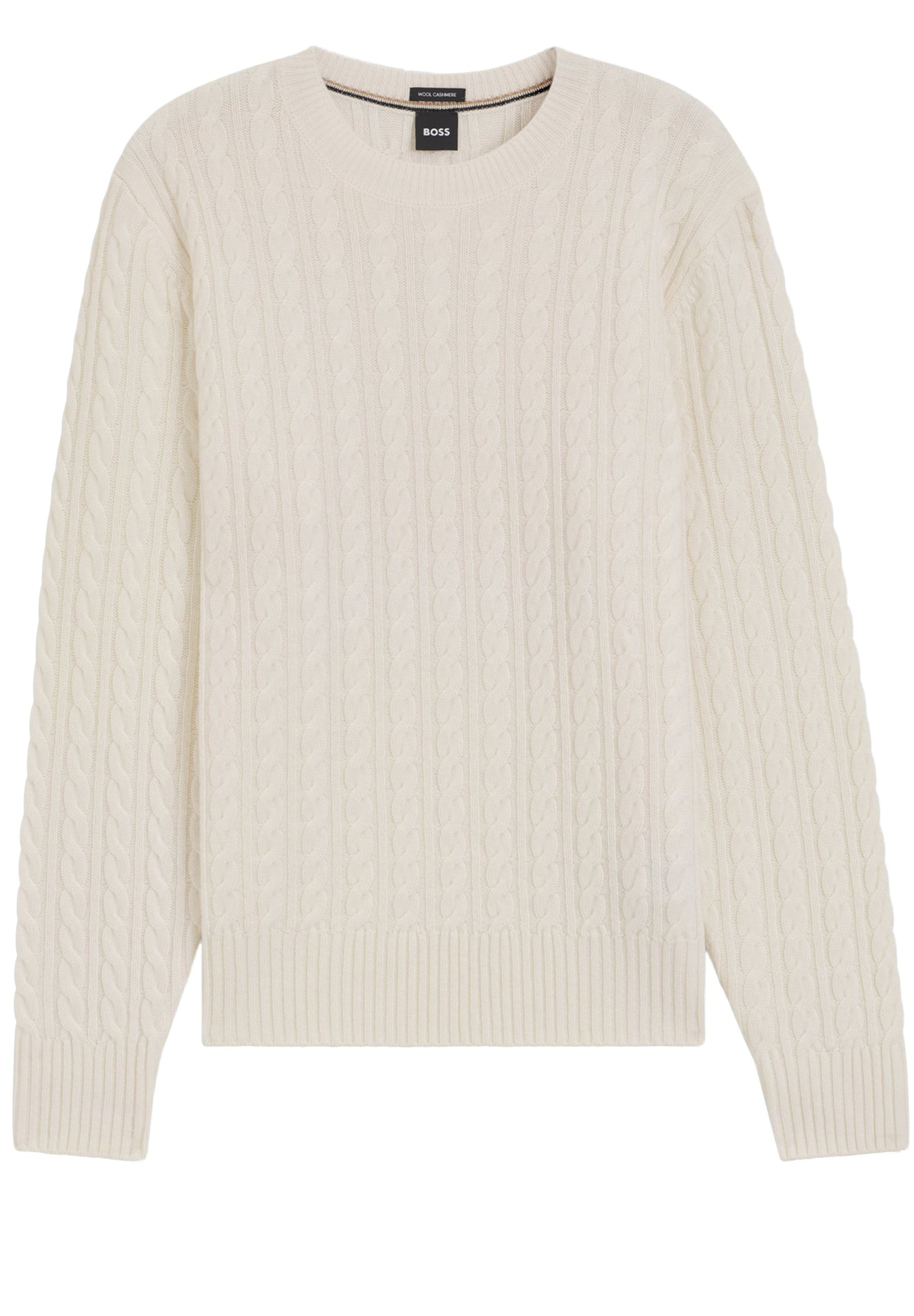 BOSS Sweater in White: front