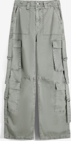 Loosefit Pantaloni cargo di Bershka in grigio: frontale
