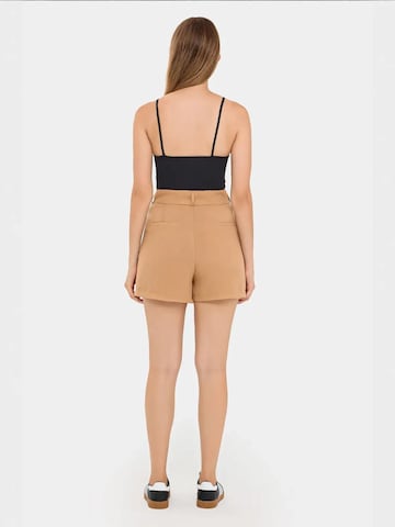 Hiccup Wide leg Trousers 'Shorts' in Brown