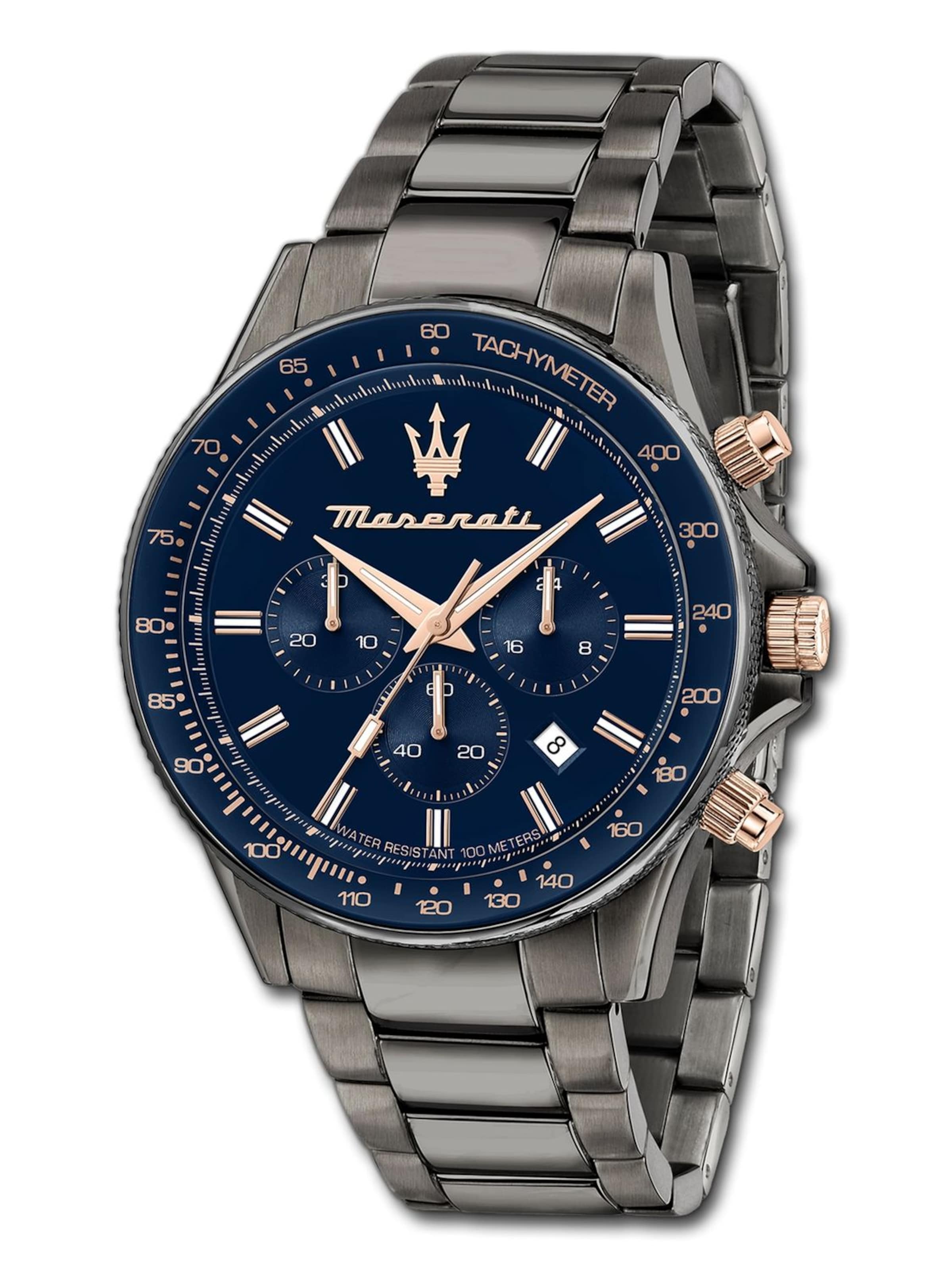 Maserati Analoog horloge in Grijs: voorkant