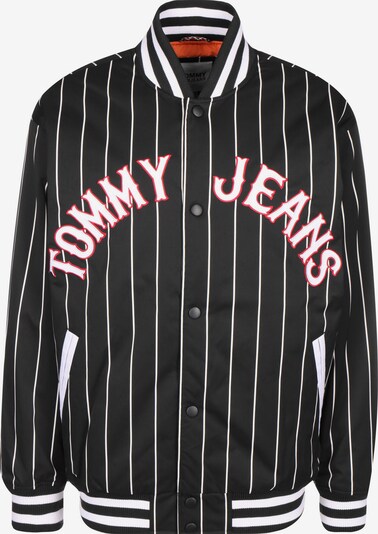 Tommy Jeans Overgangsjakke i rød / svart / hvit, Produktvisning