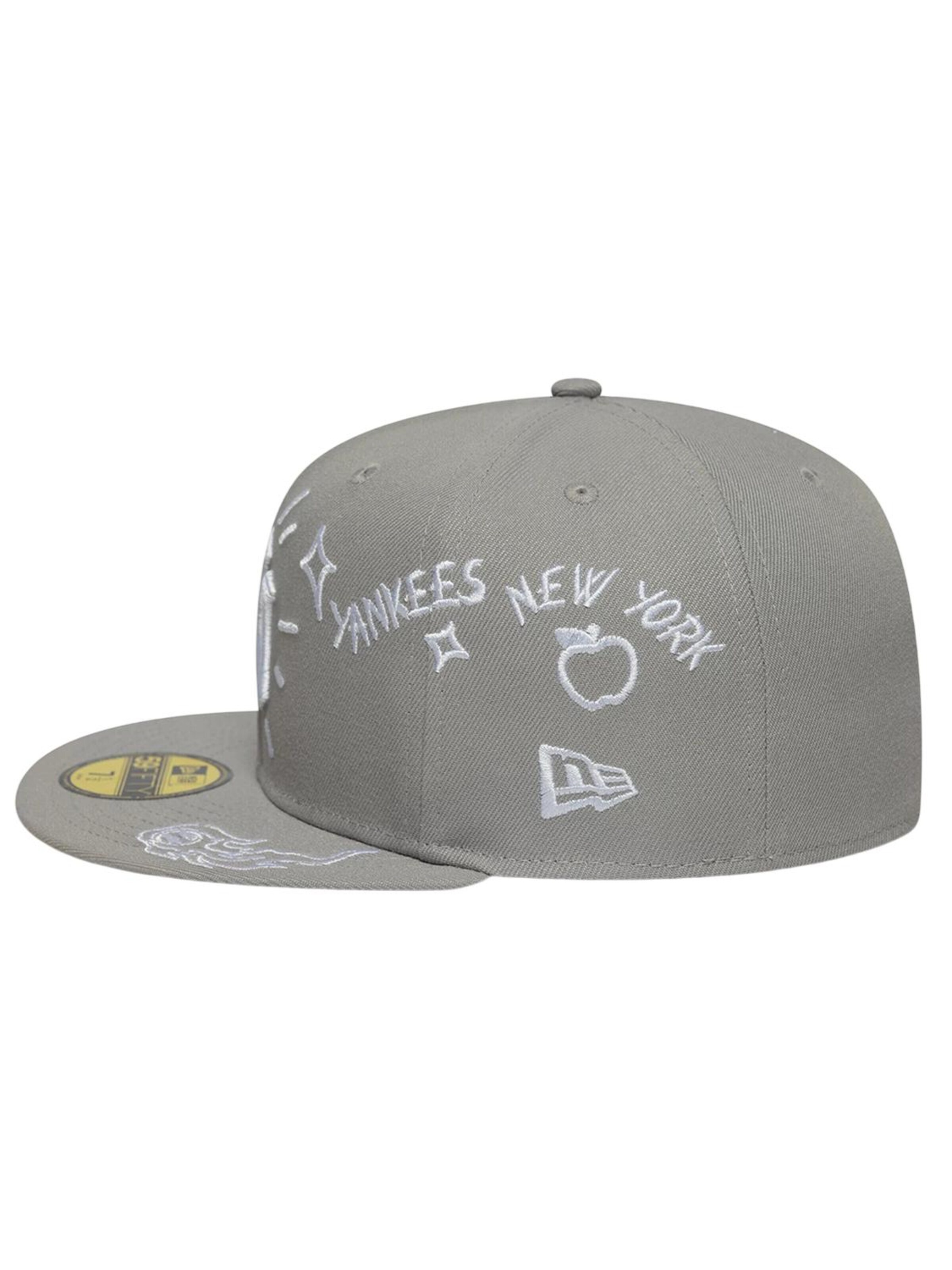 NEW ERA Cap '59FIFTY MLB New York Yankees Scribble'‌‌‌ in Grau