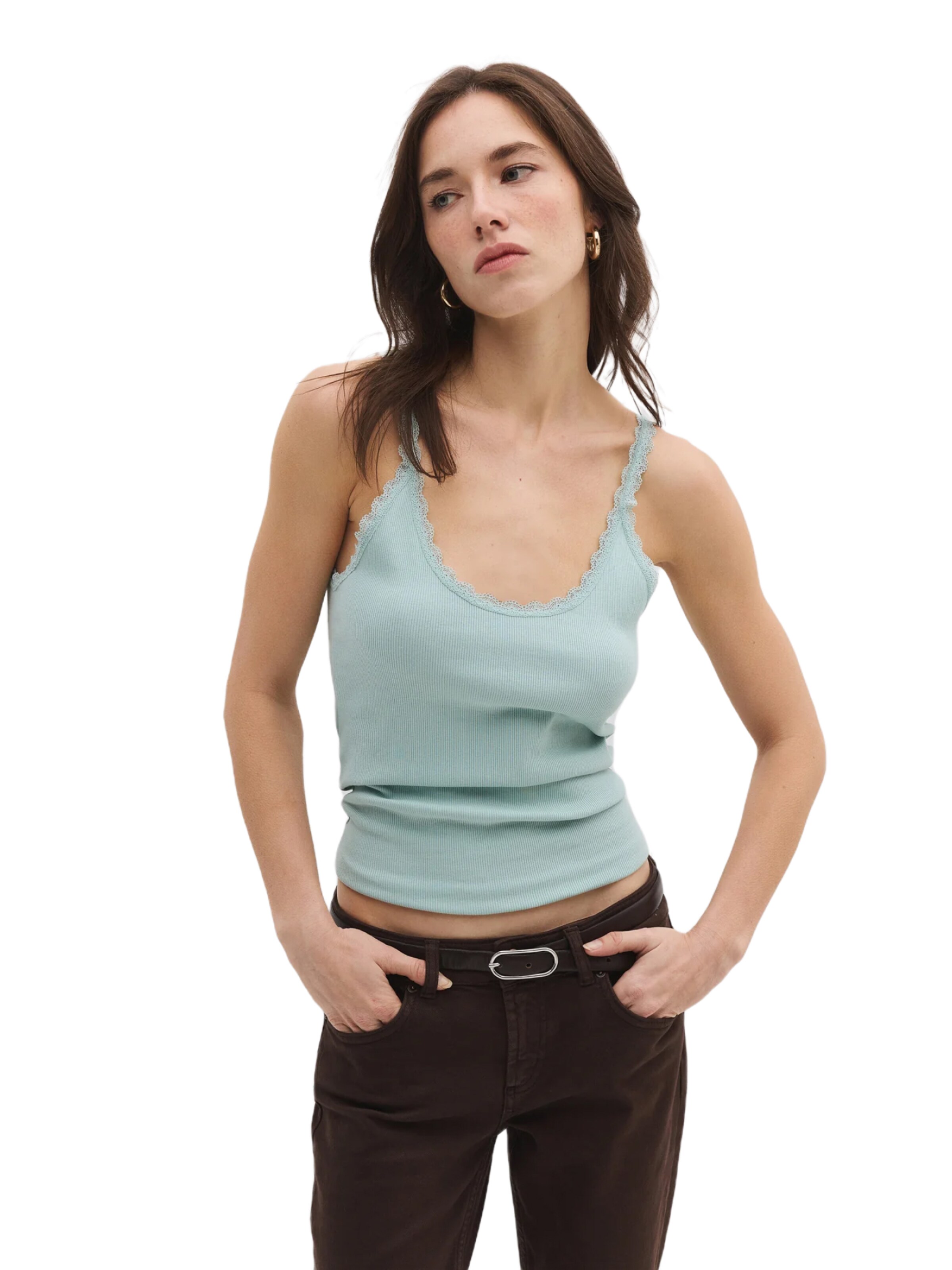 No Matter What Top in Groen