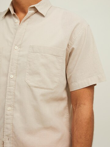 JACK & JONES - Ajuste regular Camisa 'BREEZY' en beige