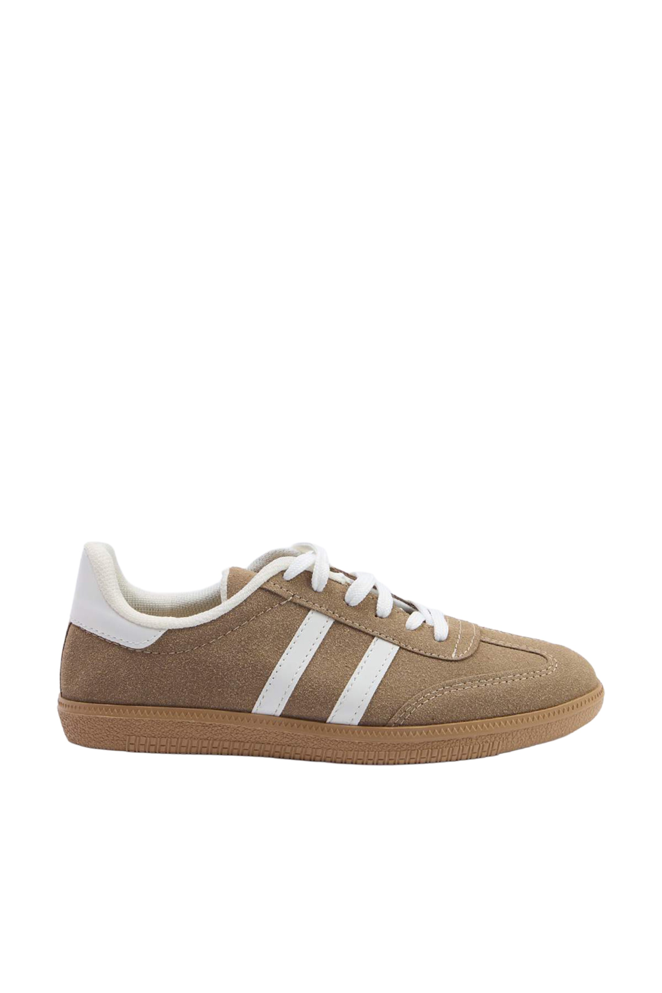 Baskets basses Trendyol en beige : devant