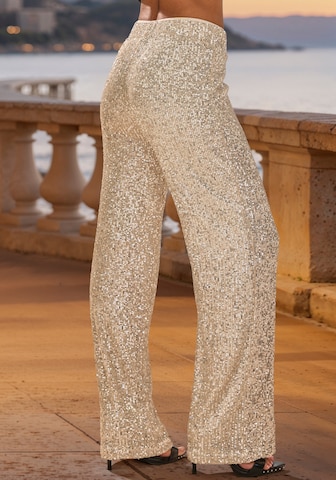 LASCANA Wide leg Broek in Beige