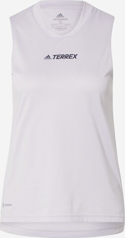 ADIDAS TERREX Sporttop 'Multi' in Wit: voorkant