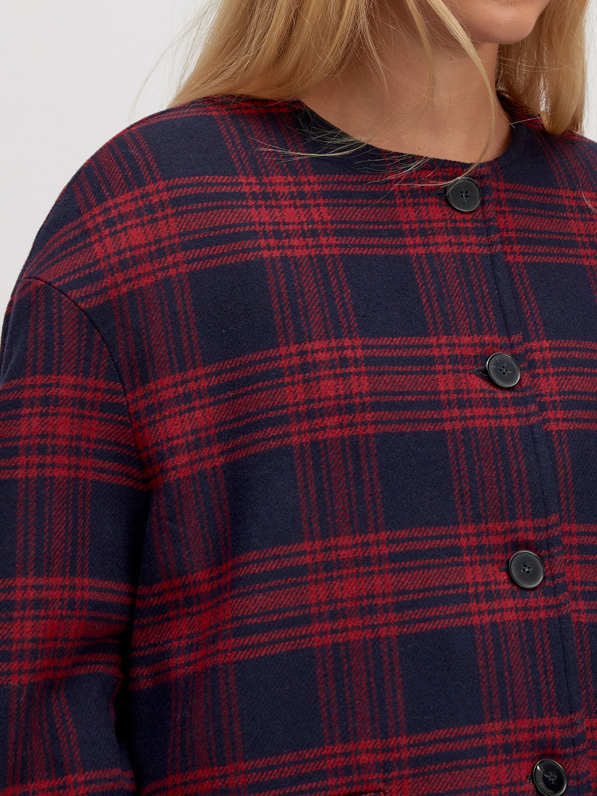 EDITED Producten Tussenjas 'Aino Wool' Navy