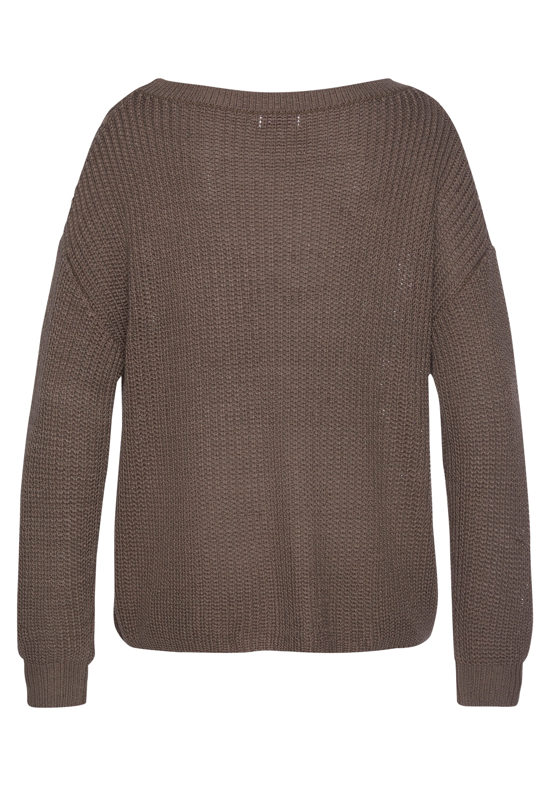 LASCANA Sweater in Brown