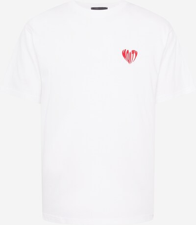 MOUTY T-Shirt 'MADAME' in rot / weiß, Produktansicht