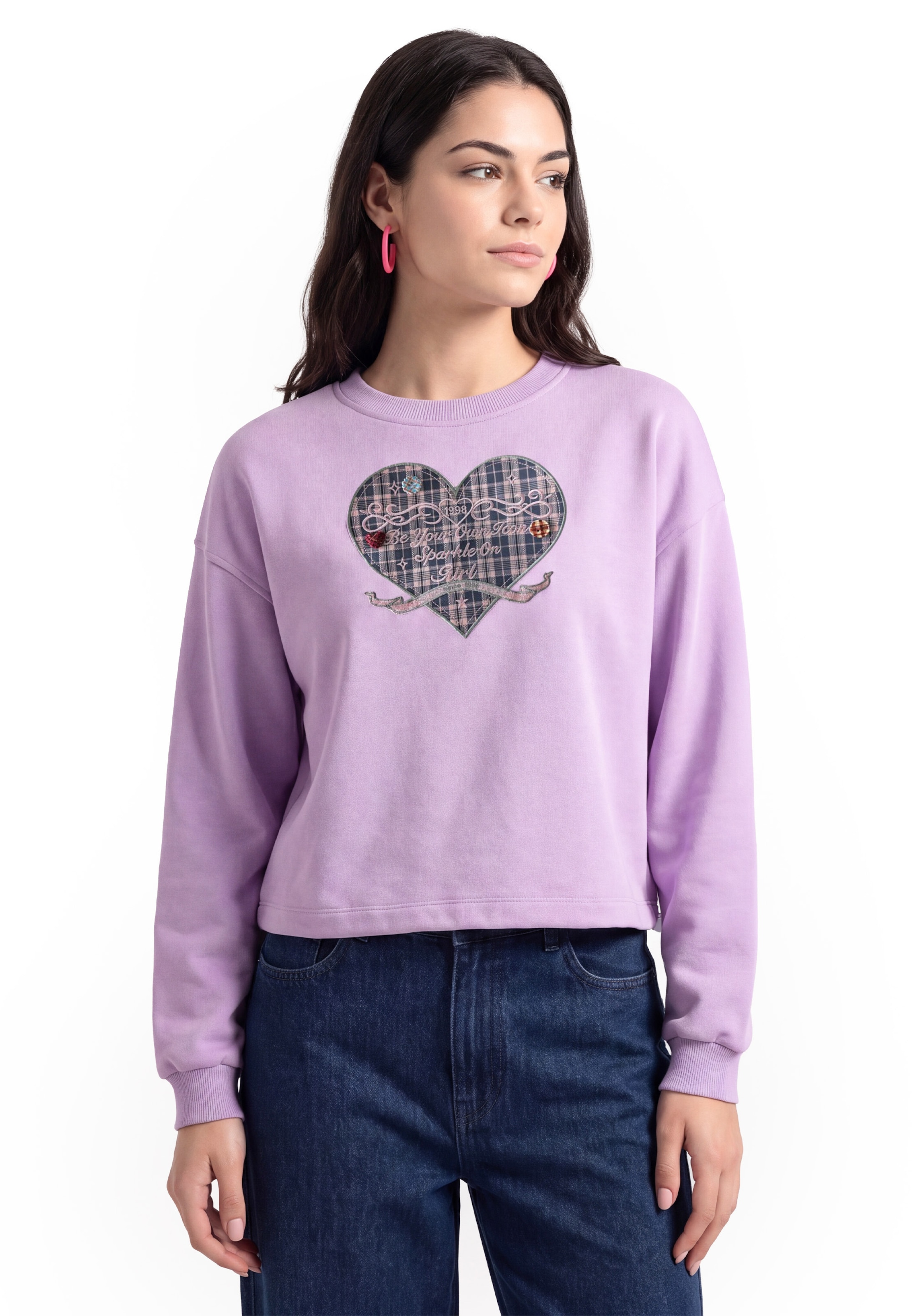 MYMO - Sweatshirt em roxo: frente