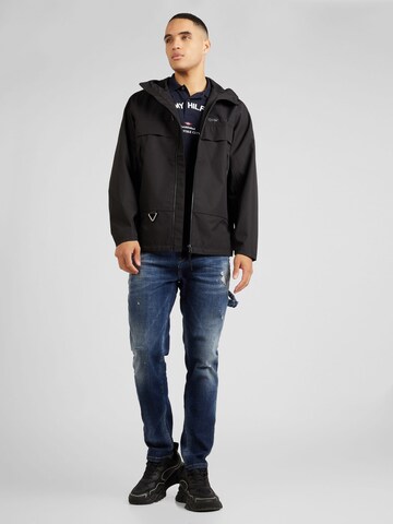 Tommy Jeans Plus Jacke 'TECH CHICAGO' in Schwarz