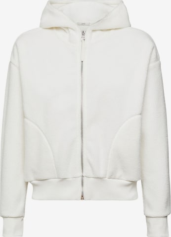 ESPRIT Zip-Up Hoodie in White: front