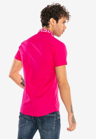 Redbridge Slim Fit Hemd 'Fort Wayne' in Pink