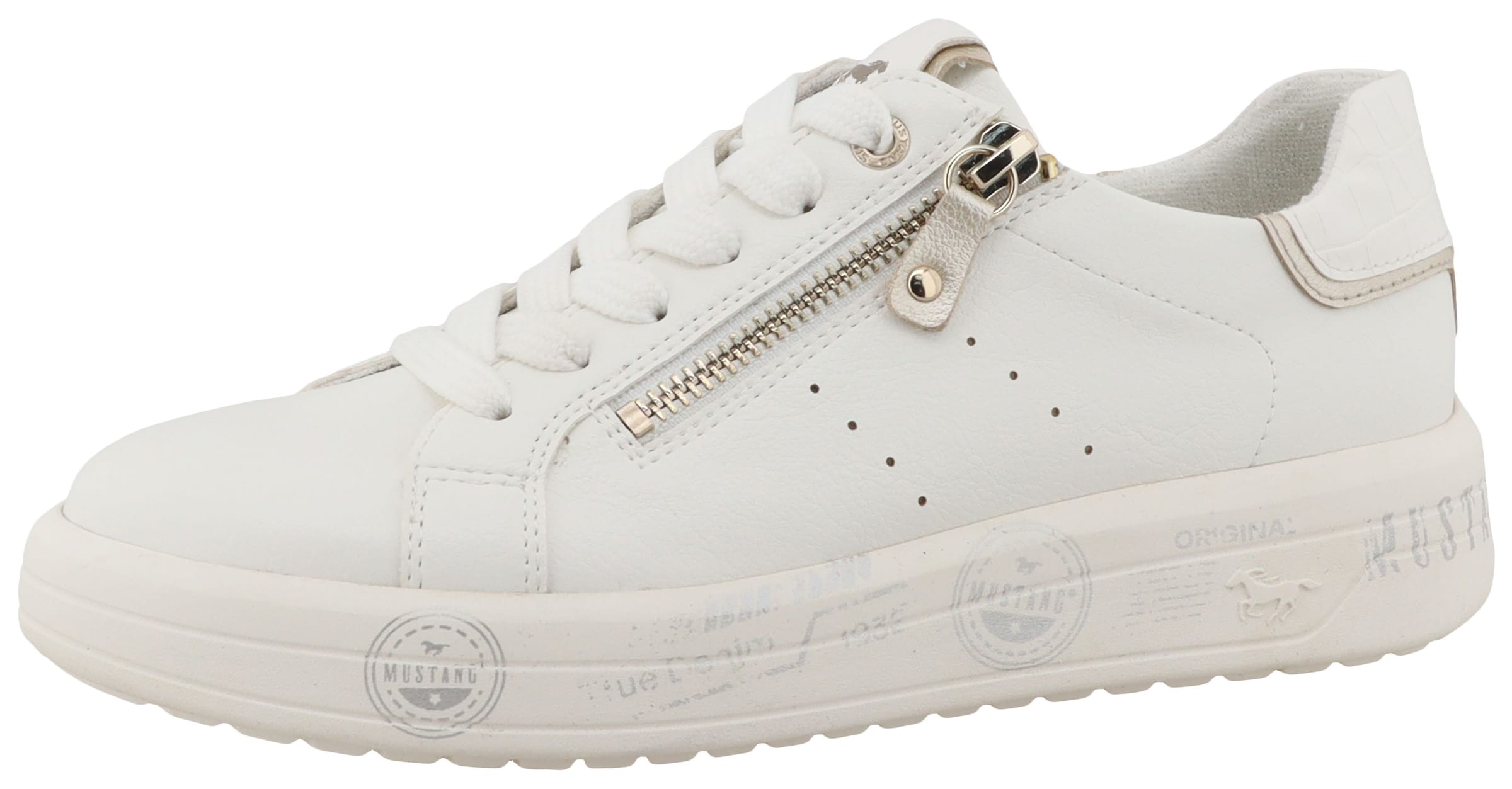MUSTANG Sneaker in Weiß: Vorderseite