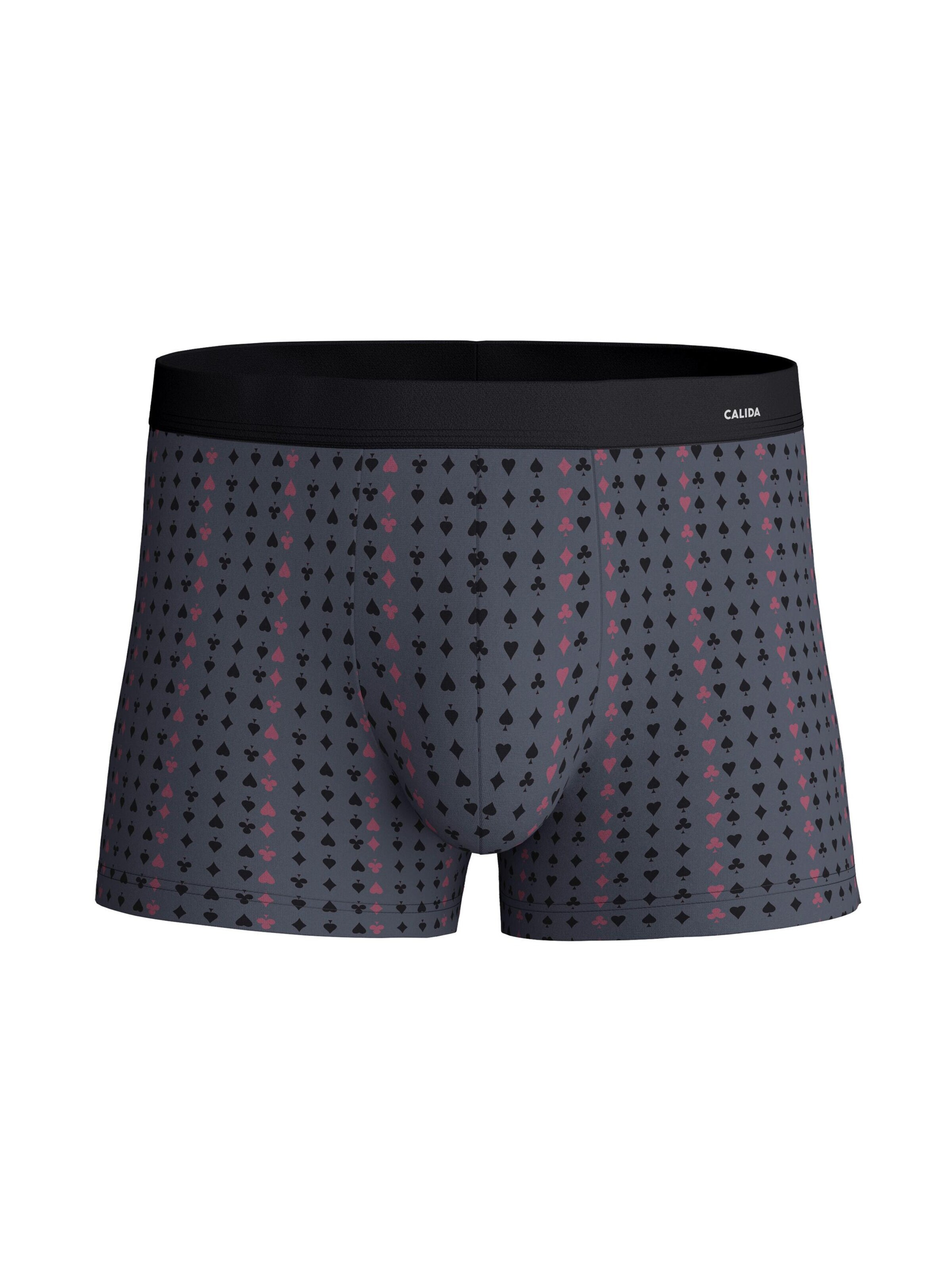 CALIDA Boxershorts 'Cotton Code Design' in L in de kleur Antraciet, Productweergave