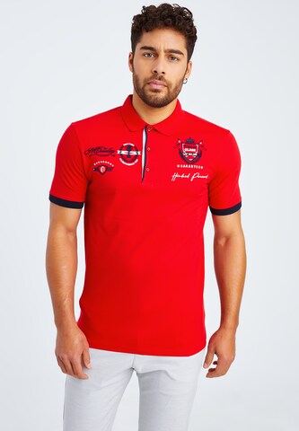 Leif Nelson Shirt in Rood: voorkant