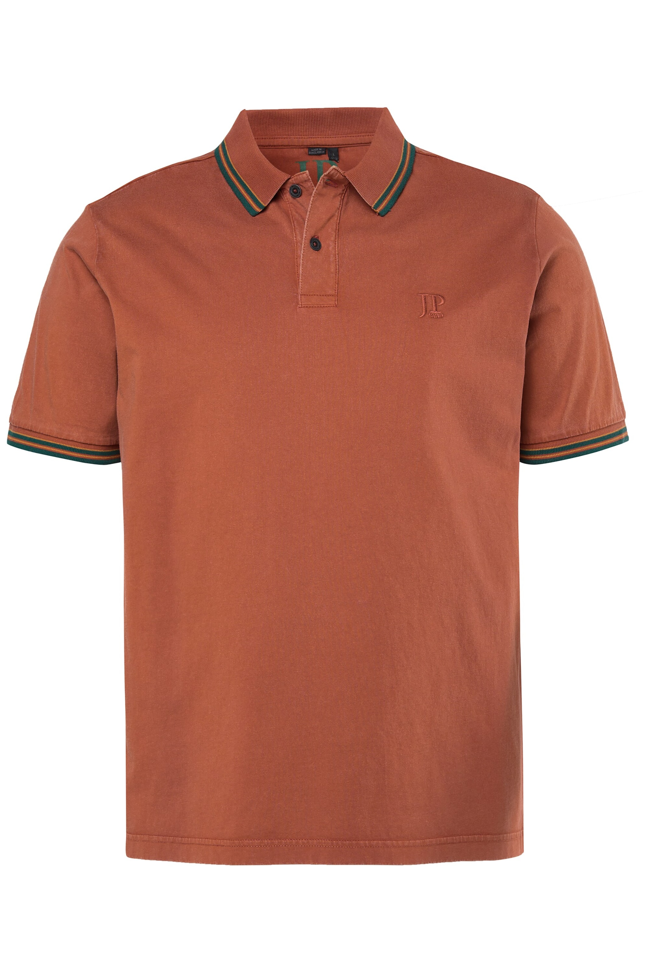 JP1880 Poloshirt in Braun: Vorderseite