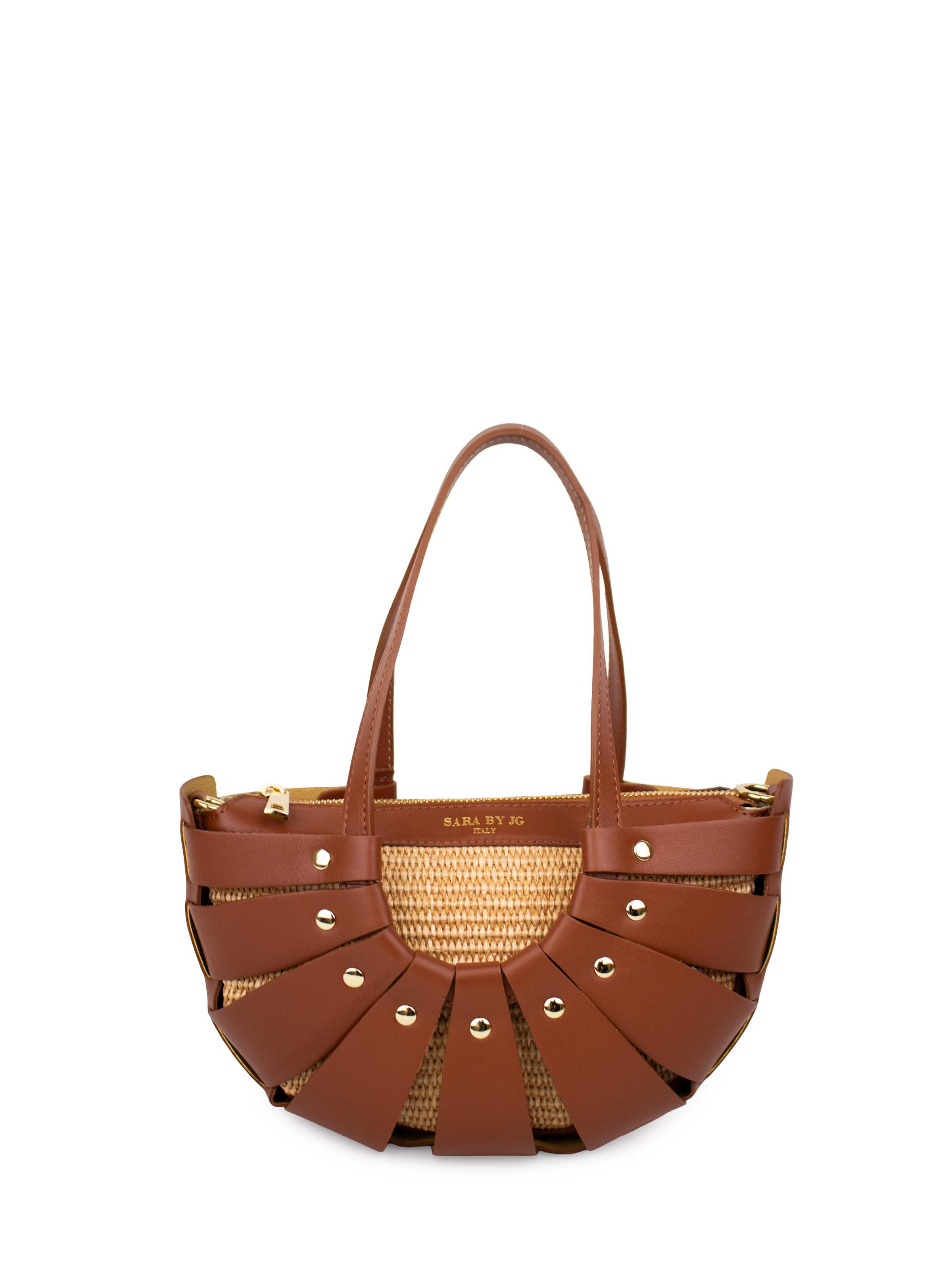 SARA BY JG Handbag 'L'Audace Mini' in Brown: front