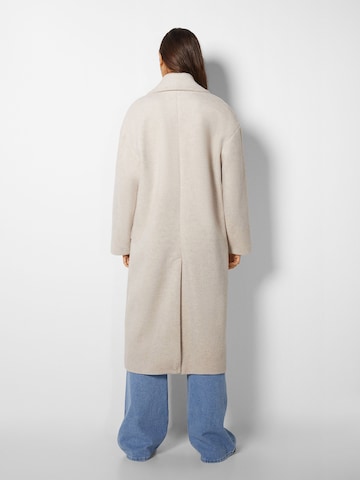 Bershka Between-Seasons Coat in Beige