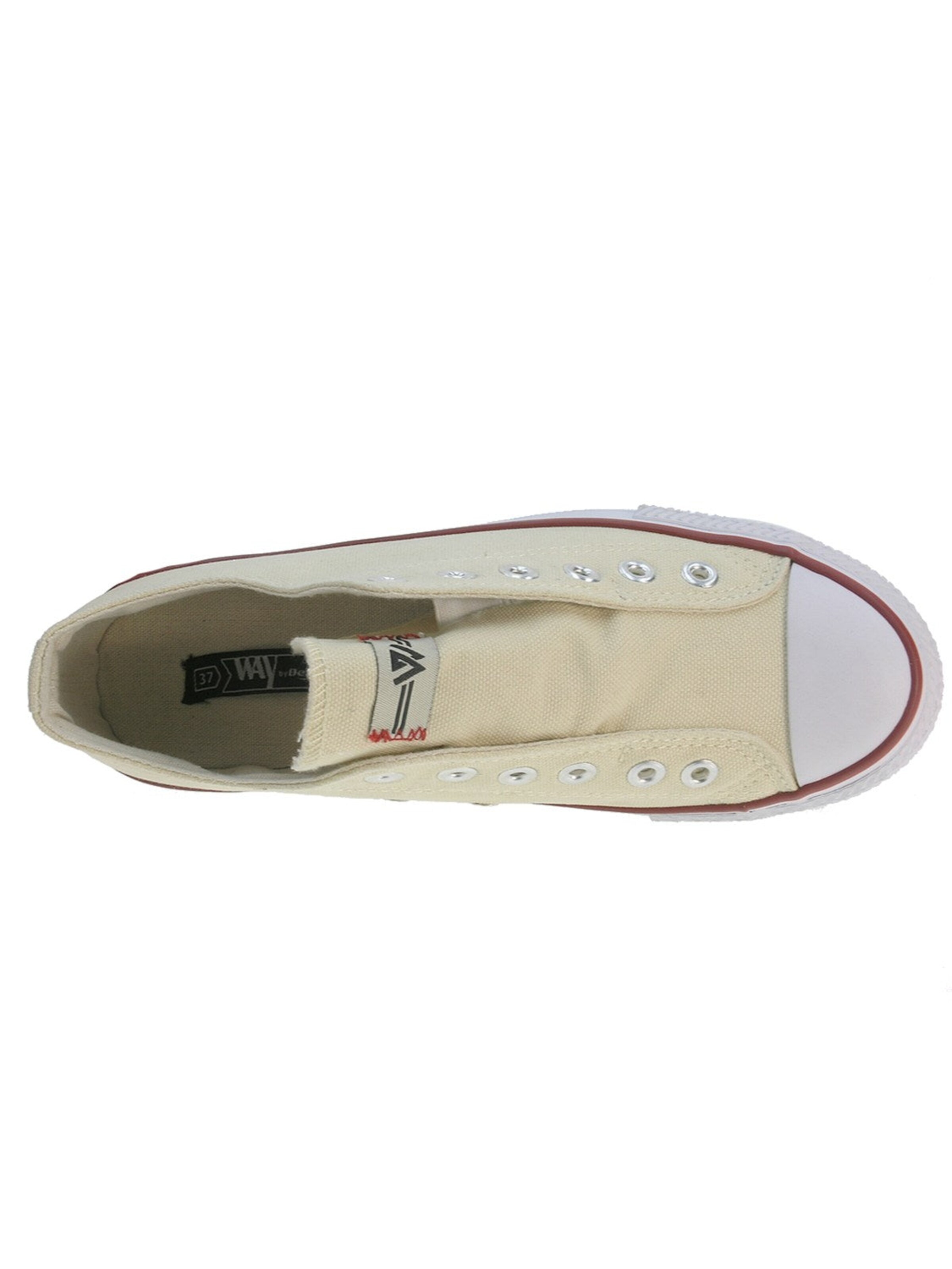 Beppi Schnürschuh 'Canvas Shoe'‌‌‌‌‌‌ in Beige