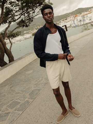 DAN FOX APPAREL Regular Trousers 'Maddox' in White