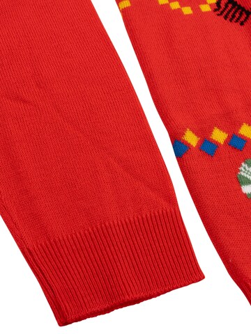 Snoopy & Die Peanuts Sweater 'Weihnachtspullover' in Red