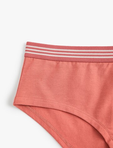 Koton Panty ' Hipster Jacquard-Gummizug ' in Red