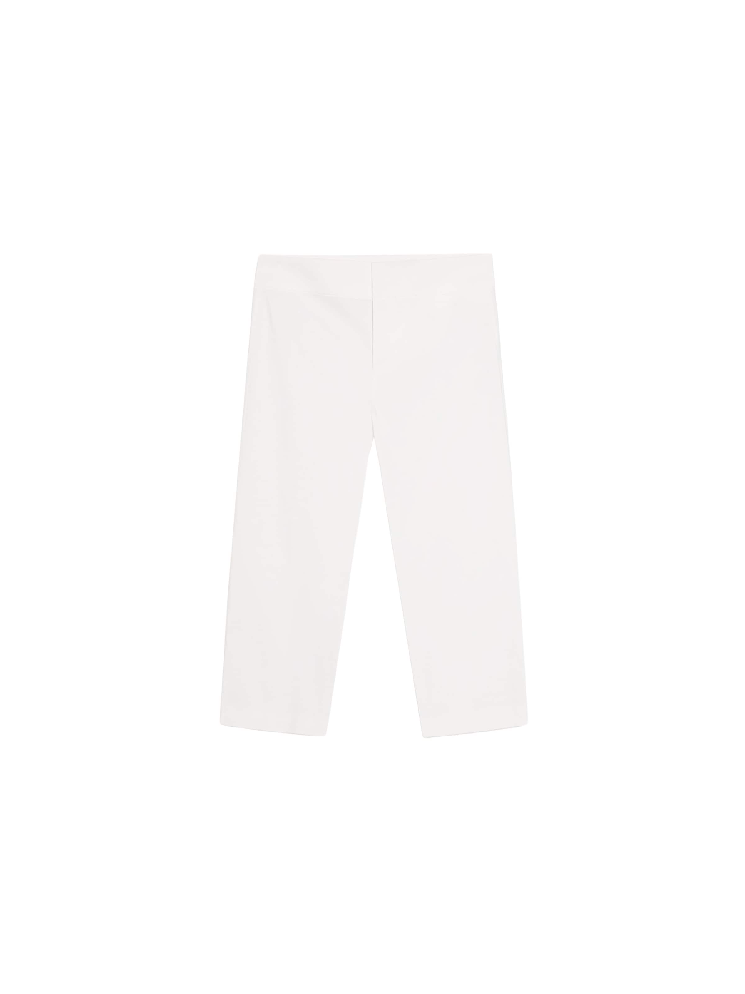 Coupe slim Pantalon Bershka en blanc : devant