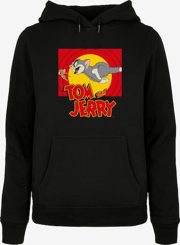 Sweat-shirt 'Tom And Jerry - Chase Scene' ABSOLUTE CULT en noir : devant