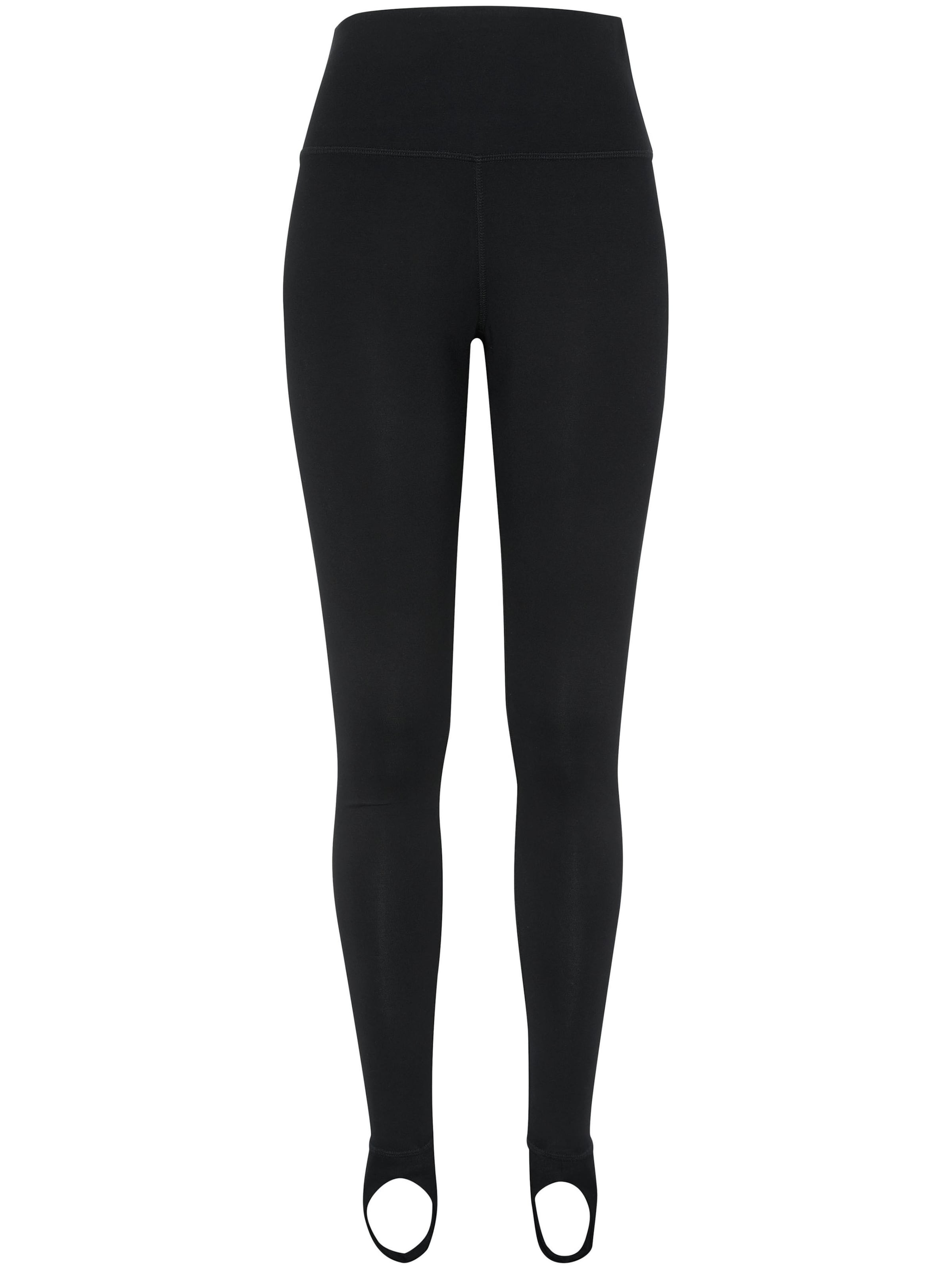 Detto Fatto Slimfit Leggings in Schwarz: Vorderseite