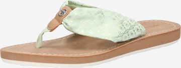 TOM TAILOR T-Bar Sandals in Green: front