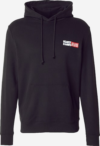 Sweat-shirt Tommy Jeans en noir : devant