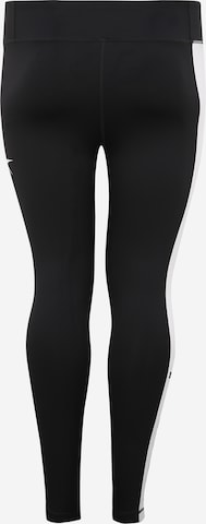 Reebok Skinny Παντελόνι φόρμας 'Linear' σε μαύρο