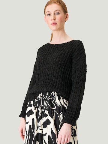 zero Sweater in Black: front