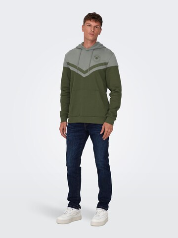 Sweat-shirt 'NEW WAGNER' Only & Sons en gris